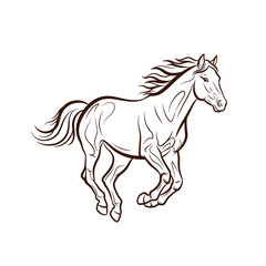 Elegant golden line art profile of a woman with flowing hair, exuding grace and beauty against a deep purple background.