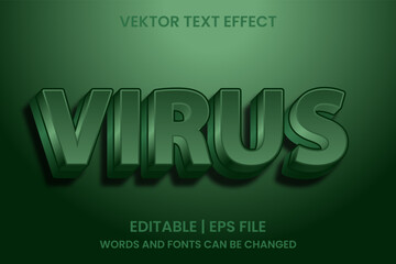 editable virus effect text
