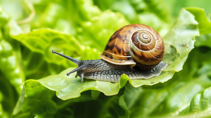 Snail on a Leaf