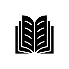 Book icon vector for web and mobile app. open book sign and symbol. ebook icon