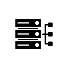 Database icon vector for web and mobile app. database sign and symbol