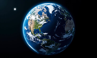 Fototapeta premium The All-Seeing Eye of the Cosmos: The Planet Earth as a Massive, Detailed Eyeball in Space