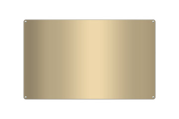金の金属プレートD4