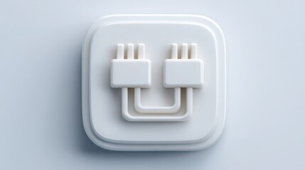 Creative adaptive ux circuit icon concept representing interface adaptation for enhanced user experience design