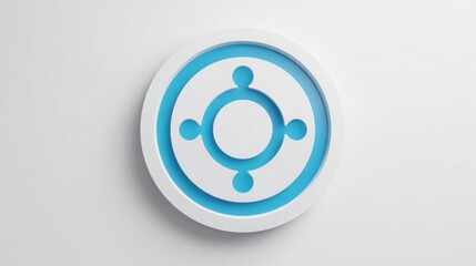 Adaptive ux central unit icon concept for user interface design focused on adjusting and enhancing user experience