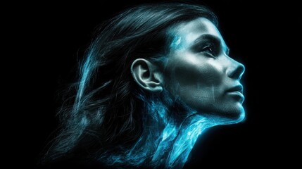 Visual icon depicting agentic identity node concept representing self evolving identity in abstract design and layout