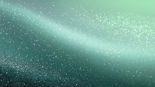 Muted sage green shimmer gradient background with sparkling glitter texture, soft light, and dreamy abstract style, perfect for elegant and calming design projects