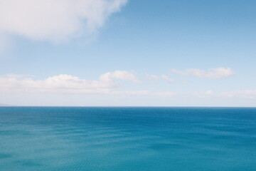 Blue sky and sea at Waihi Beach