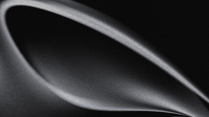 sophisticated abstract background in black and white, beautiful curved shapes, grayscale gradients, and grainy textures create dynamic, immersive, and visually rich composition.