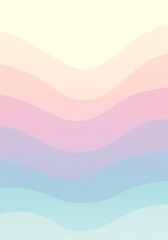 Pastel Gradient Waves in Pink Purple Blue and Light Yellow