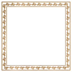 Frame png clouds pattern golden square in Chinese New Year theme