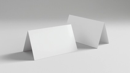 Naklejka premium Blank table tent mockup 