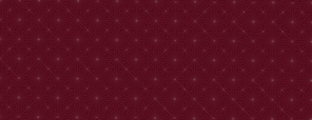 Geometric maroon background with a maroon color and subtle triangular pattern, creating a textured, elegant background. Minimal geometric star vector pattern background