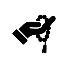 Hand Holding Prayer Beads