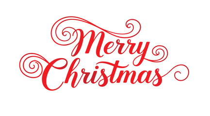 Merry Christmas and Happy New Year text, lettering for greeting cards, banners, posters, isolated vector illustration. Merry Christmas and Happy New Year greeting