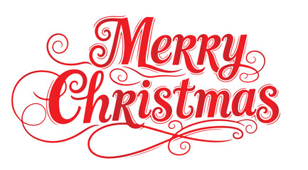 Merry Christmas and Happy New Year text, lettering for greeting cards, banners, posters, isolated vector illustration. Merry Christmas and Happy New Year greeting