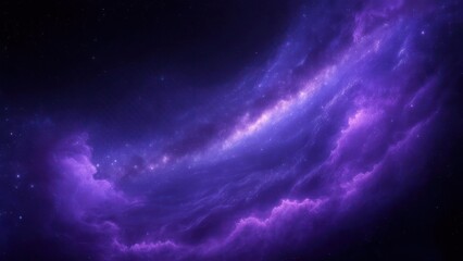 Purple galaxy nebula in deep space