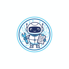 Futuristic blue robot head symbolizing artificial intelligence, innovation, and modern technology.