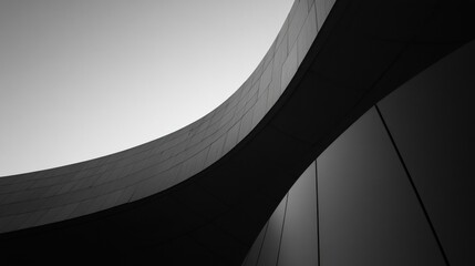 Billboard curve building architecture city.