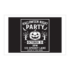Halloween Night Party Poster