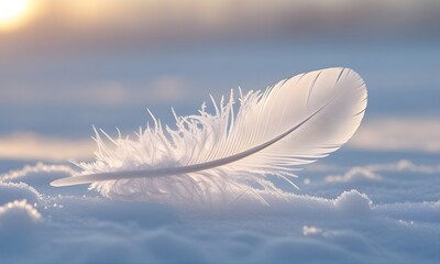 Naklejka premium Icy Feather Dawn