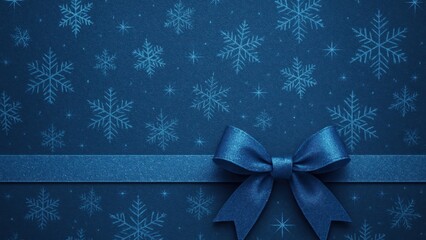Elegant blue snowflake gift