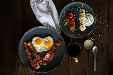 Big Breakfast with Coffee