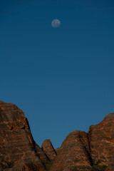 Moon Rise Above the Mountains