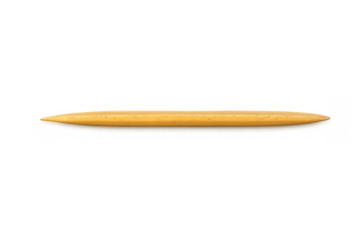 Wooden toothpick with pointed ends providing oral hygiene, small wooden stick for food and dental care on transparent background