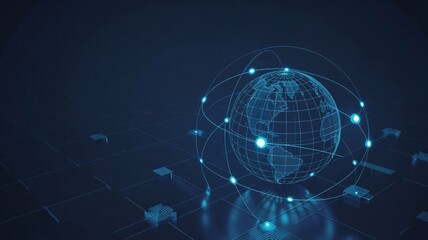 Global network connection and digital data flow