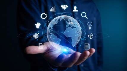 Global business network connects world with technology and innovation