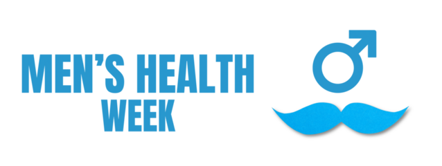 Men's health awareness promo with graphics, isolated, PNG