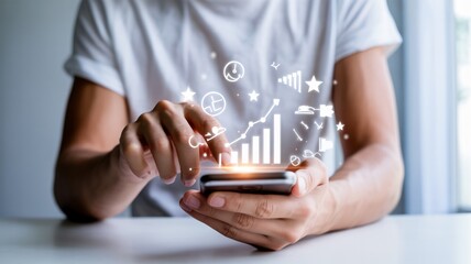 Analyze business growth and success metrics on your smartphone