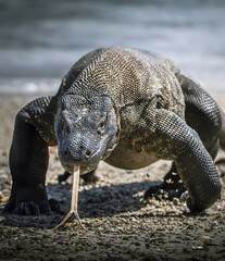 Dragon Komodo giant reptile in the world record