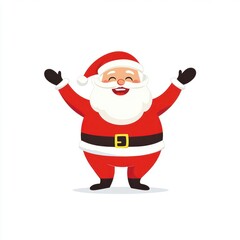 Character cartoon santa claus.