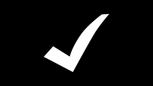 Simple minimal check mark symbolizing approval or completion