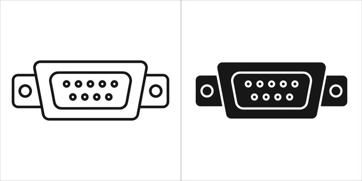 Vga connector icon