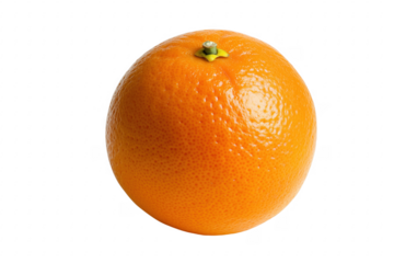 Orange citrus fruit isolated on a transparent background