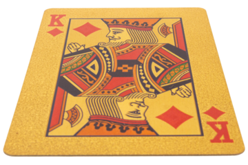 king diamon gold card on a white background