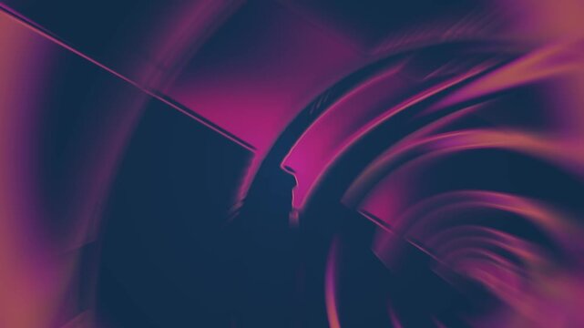 ​Abstract Neon Waves Motion Background Dark Glitch Art Loop  Pink  Purple Swirls