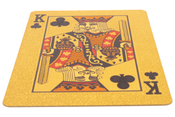 king club gold card on a white background