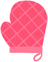 핑크 오븐 장갑