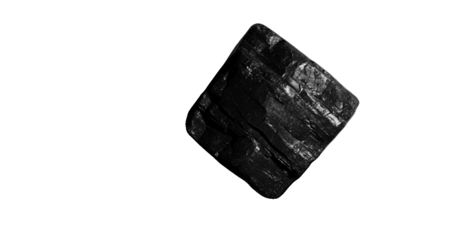 Abstract Dark Fragment Reflecting Light on Black Background Isolated