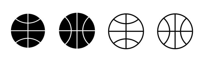 Basketball icon set. Basketball ball icon. Basketball logo vector icon