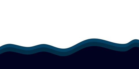 Dark Blue Wave Abstract Background