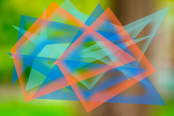 Colorful square shape design. Artistic background