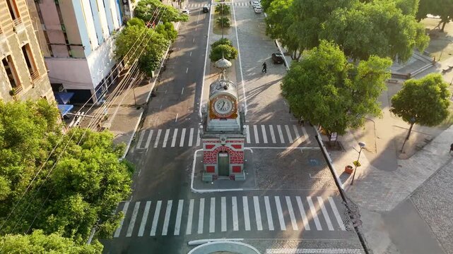 Imagens do monumento da Pra&ccedil;a do Rel&oacute;gio na Avenida Eduardo Ribeiro, no Centro de Manaus - Manaus, Amazonas, Brasil - 26 de outubro de 2025