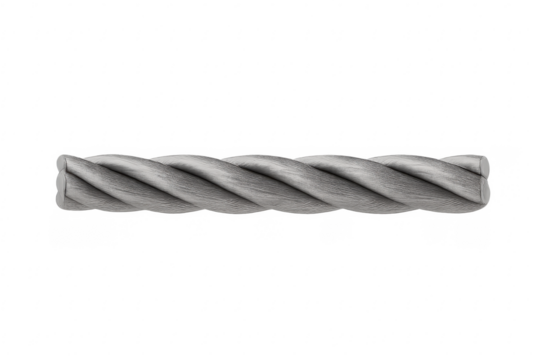 Steel wire rope showing strength and durability concept