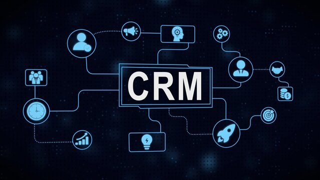 Crm diagram illustrating customer relationship management concepts in modern business processes