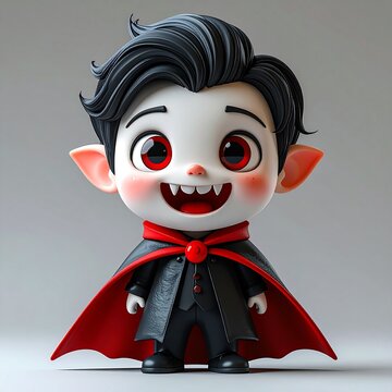 vampire cartoon character of man